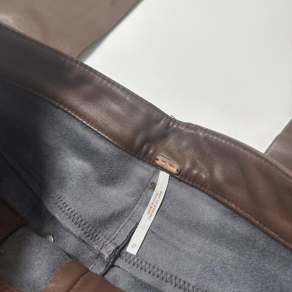 Free People Faux Leather Slim Pant NWT - Picture 5 of 6